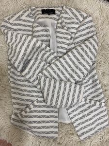 Chic Striped Blazer Jacket