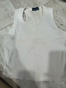 White Tank Top - Casual Basic