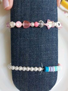 Y2K Inspired Beaded Bracelets - Set of 2