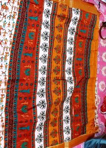 Unique Tribal Print Saree