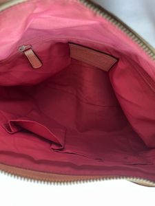 Coach Pleated Leather Shoulder Hobo Bag
