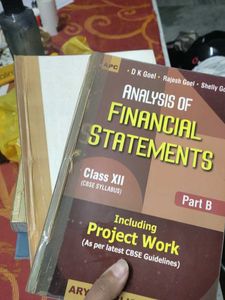 Analysis of Financial Statements Class XII