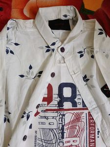 Floral Print Button-Down Shirt