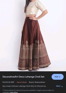 Lehenga With Net Crop Top