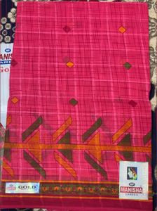 Stylish Pink Printed Saree