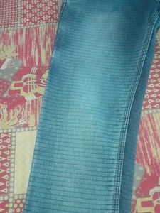 Men's Blue Textured Jeans
