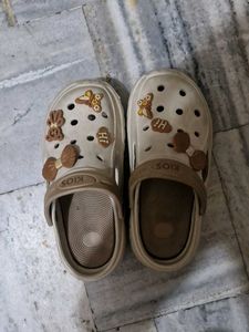 Decorated Beige Casual Shoes