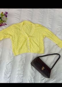 Chic Yellow Crop Top