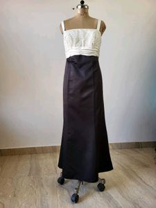 Elegant Black &amp; White Gown
