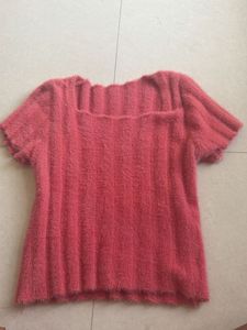 Cozy Fuzzy Square Neck Top