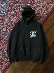 Chanel Black CC Logo Hoodie