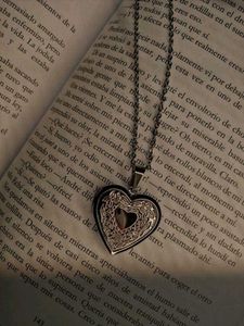 Open Heart Pendant With Chain