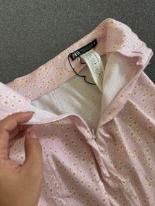Zara Floral Print Mini Skirt