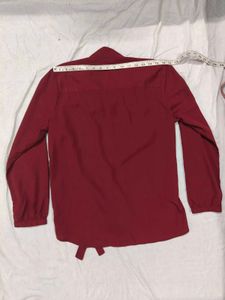 Elegant Burgundy Blouse