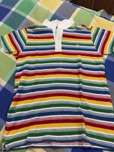 Colorful Striped Polo Shirt