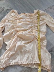 Chic Ruched Square Neck Top