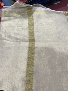 Shimmery golden white dupatta