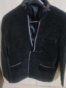 Men's Black Velvet Blazer xl