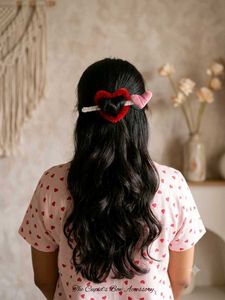 Handmade Heart Bun Stick Hair Set