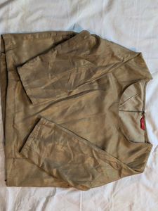 SOFT Shimmer/Shiny elegant Golden Blouse from W