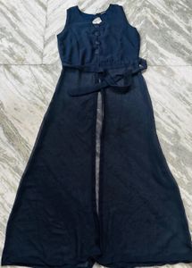 Elegant Navy Blue Ethnic Gown