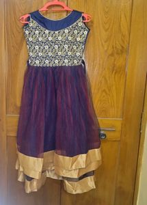 Beautiful Girls' Embroidered Gown