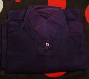 Men's Maroon Formal Shirt