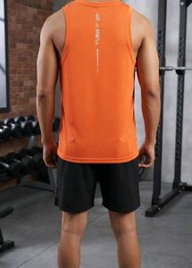 Men's Orange Athletic Tank Top