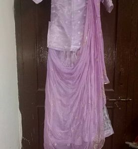 lavender orgenza rajputi poshak