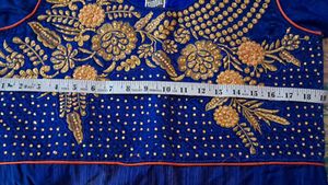 Royal Blue Embroidered dress