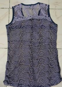 Sheer Lace Floral Tank Top