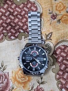 V2A Business Casual Dress Silver Stainless Watch