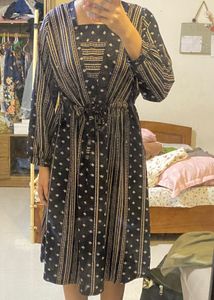 Bohemian Print Maxi Dress 40inch length