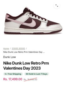 Nike Dunk Low Retro Prm Valentines ORIGINAL