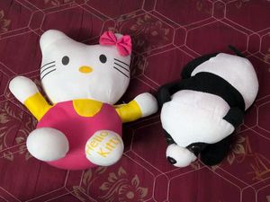 Hello Kitty & Panda Plush Toys