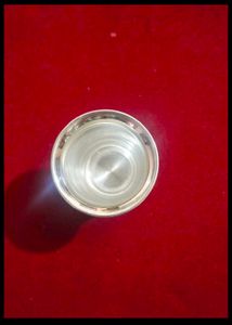 mini pure silver glass