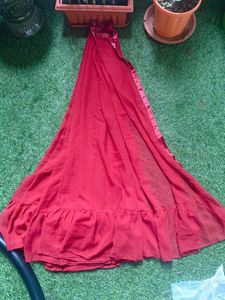 new plains frill saree