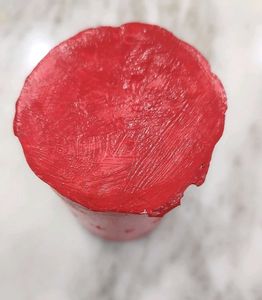 Vibrant Red pen stand/vase