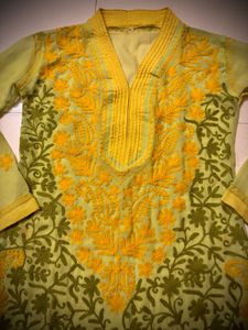 Heavy Chikankari Embroidered Kurta