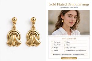 Elegant Gold Drop Earrings