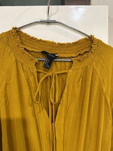 Mustard Yellow Mini Dress