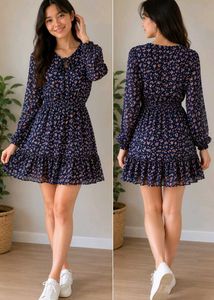 Cute Floral Print Dress