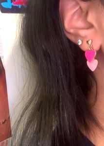 y2k stare heart hoops earrings set