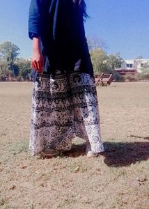 Bohemian Elephant Print Maxi Skirt plazoo