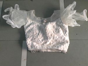Full White Colour Lehnga Choli Duptta