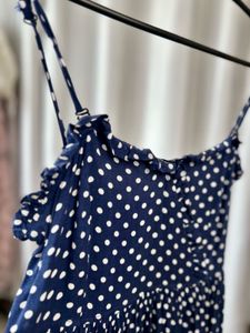 Navy Blue Polka Cami Top
