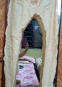 Unused Moti/off white colour Anarkali suit