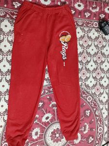 Red Athletic Jogger Pants