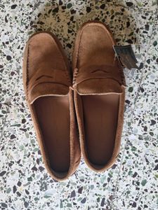 KOREAN Brown Suede Loafers