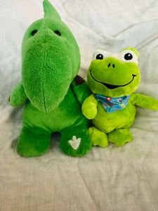 Cute Frog and Dinosaur Plush Toys